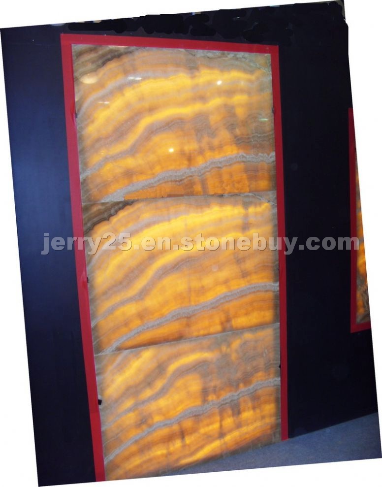 yellow wood translucent onyx ceiling panel