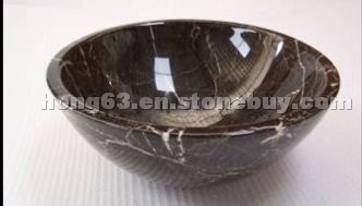 Emperador marble sink