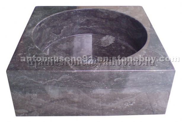 square Sinks black