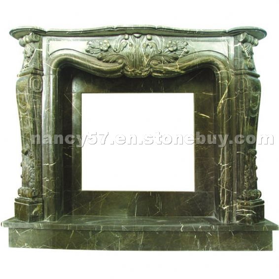 Green Marble Fireplace FM-002