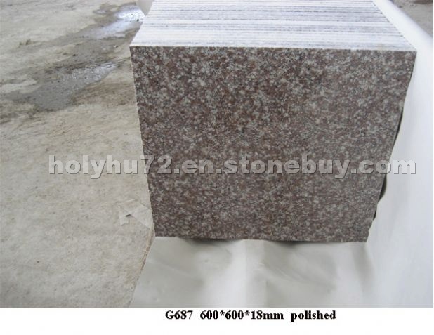 G687 peach red granite tiles