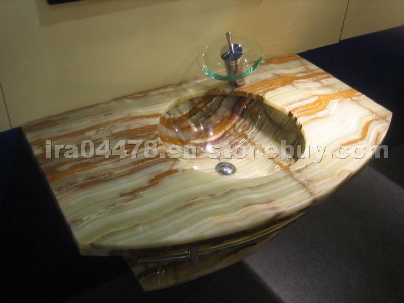 Onyx Vanity Top, Sink