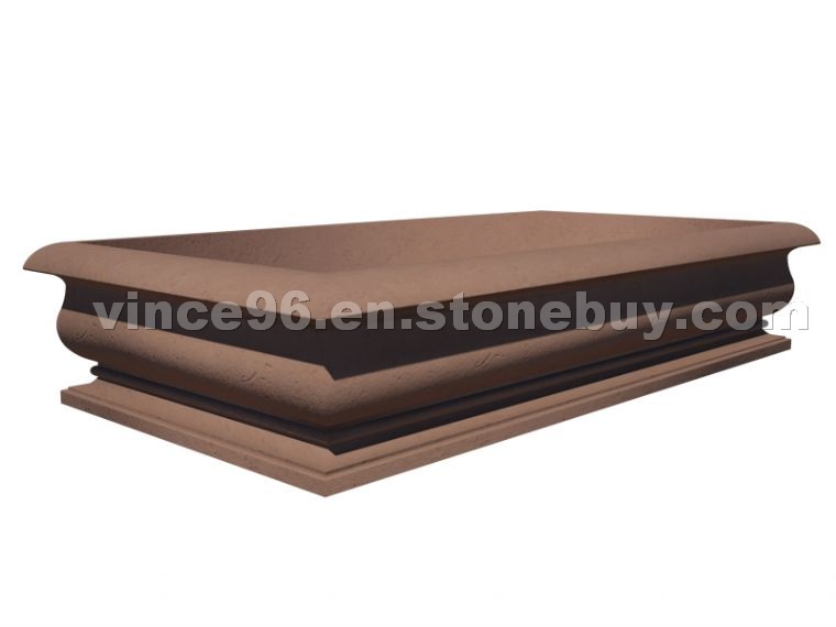 Rectangular Cast Stone Planter - AAPL016