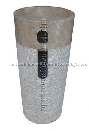 Round Pedestal cream