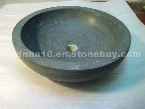 Blue limestone basin