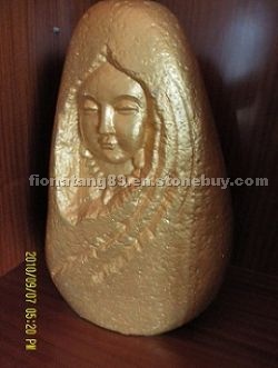 Gold Stone Carving (Stone Sculpture)