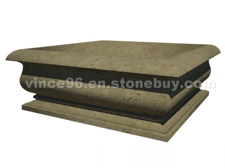 Square Cast Stone Planter - AAPL018