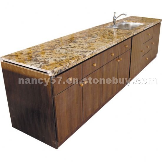 Crystal Yellow Granite Countertop