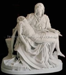 White marble sculpture