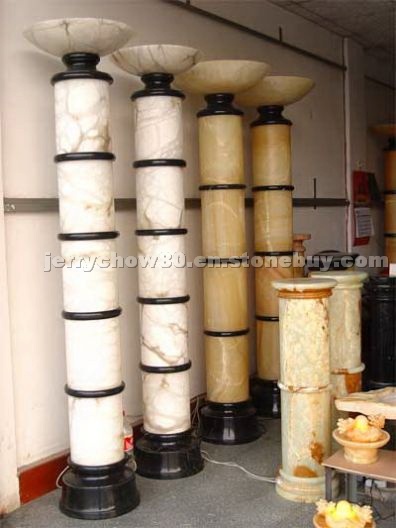 marble/stone pillar, columns