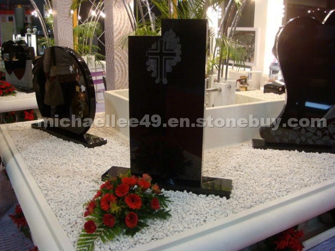 Shanxi Black Granite Tombstone