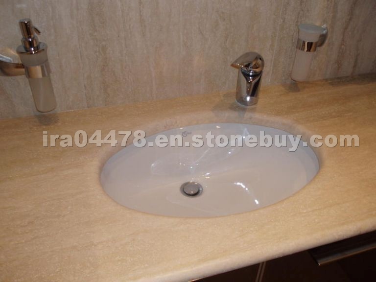 Travertino Classic Light Vanity Top