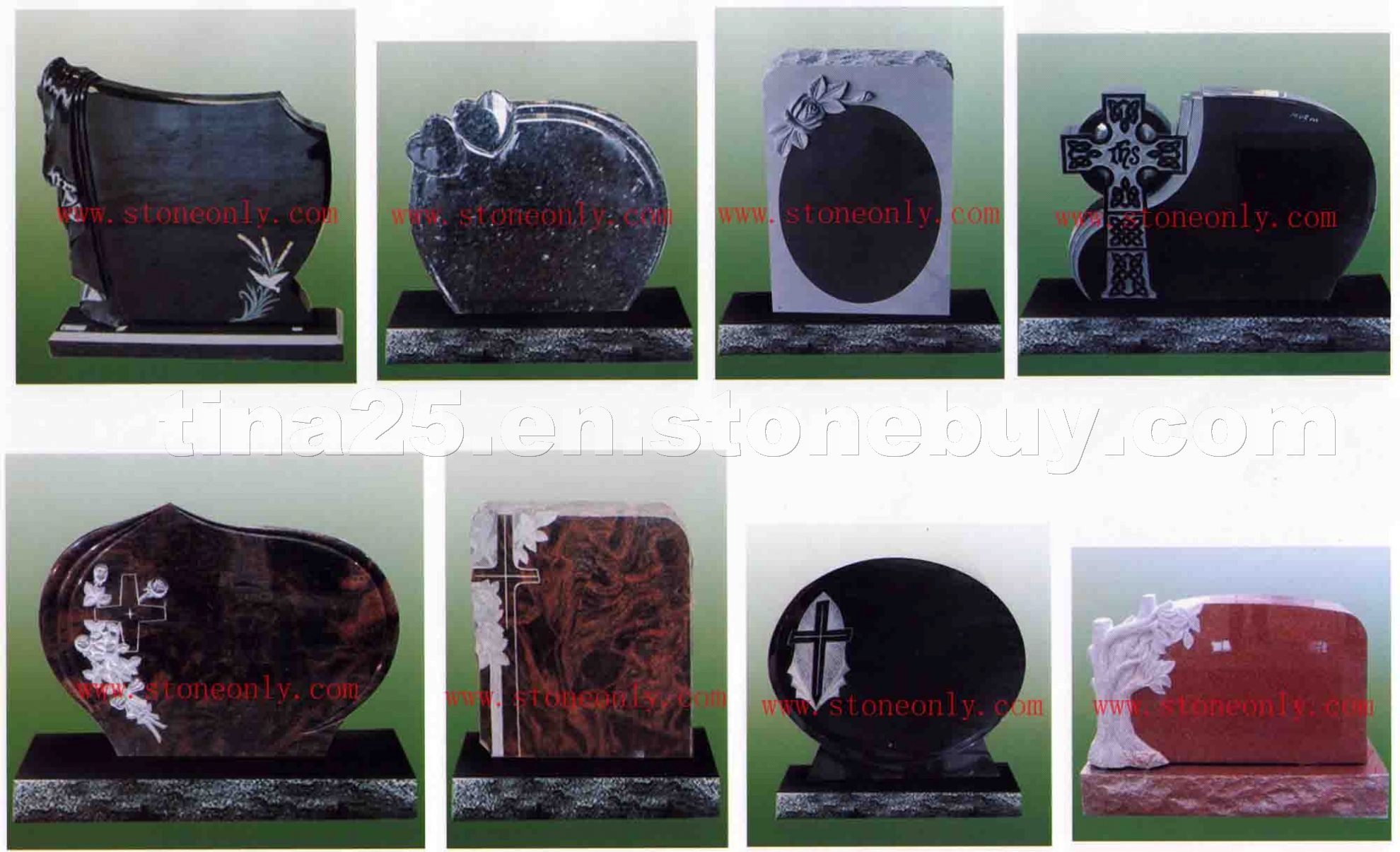 Granite headstone