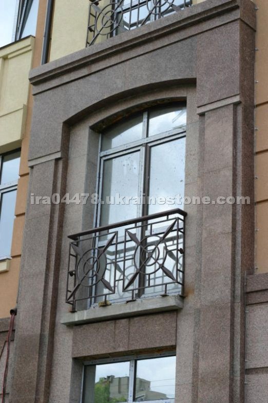 Flower of Ukraine.Arch of window