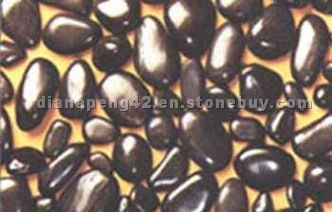 Black polished Pebble P002