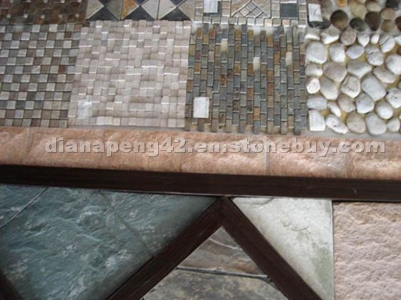 Thassos White& Slate & Pebble 008