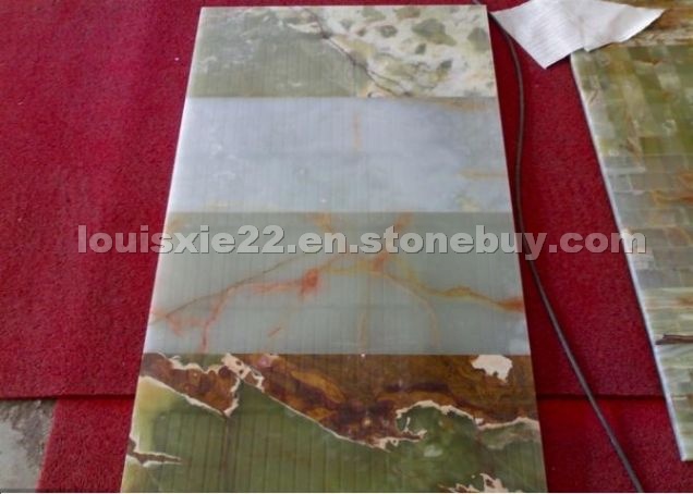Green onyx tile