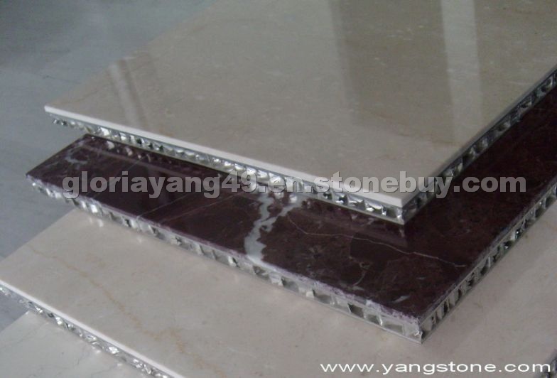 laminated panel - Roso Lepanto crema marfil