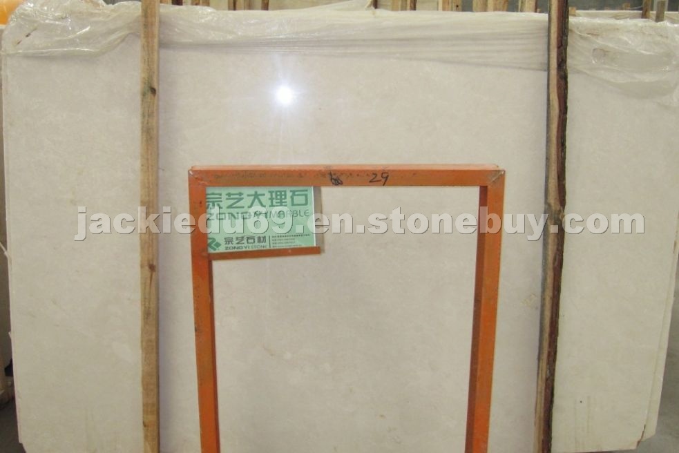 White Cream Marble Slab