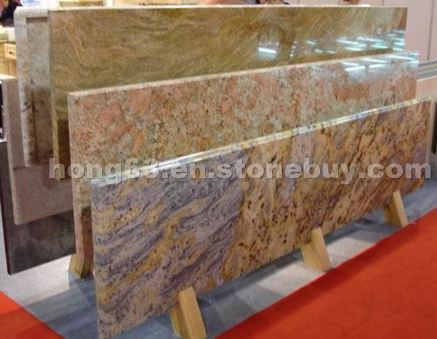 yellow granite kitchentop