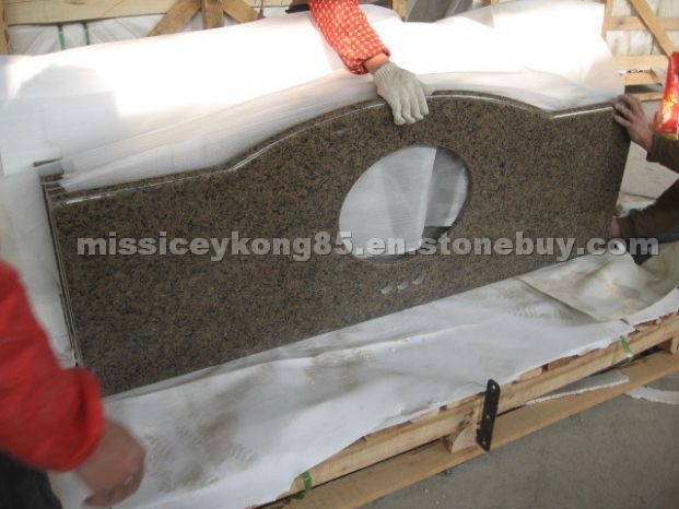 Tropic Brown pre-fab vanity tops