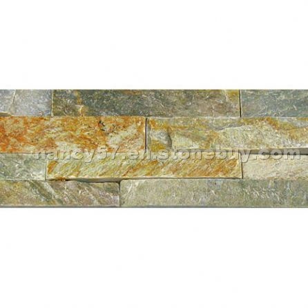Yellow Slate Wall Panel 014B