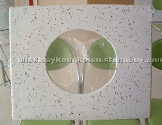 White Quartz vanity tops