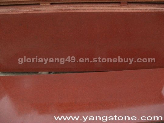 Dyed red slab
