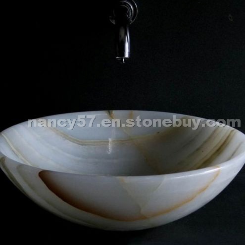 White Onyx Sink