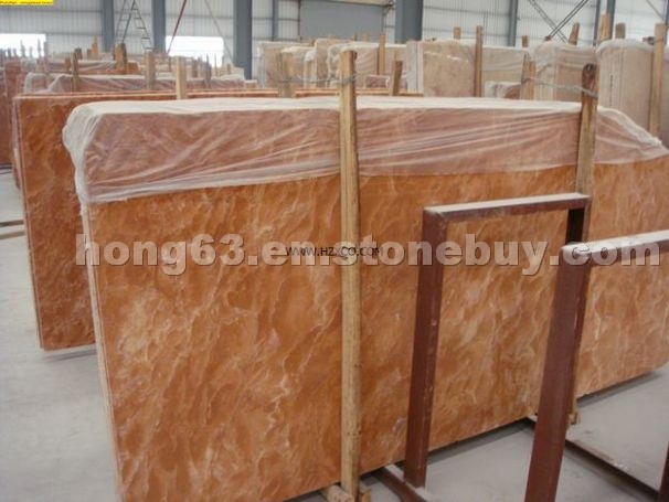 Orange red marble
