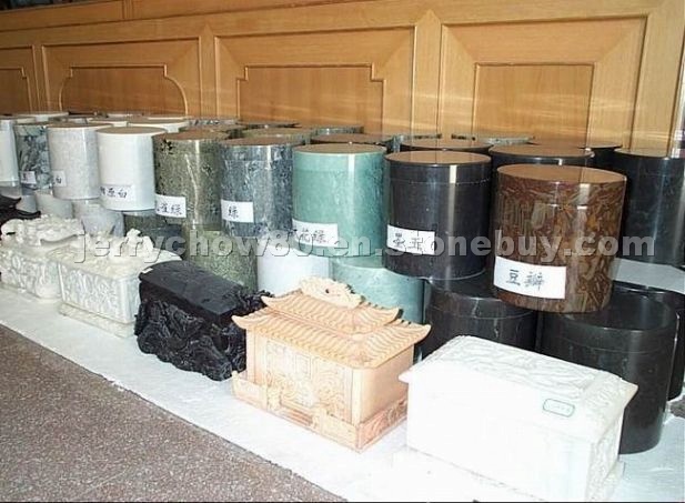 granite/stone urns, flowerpots