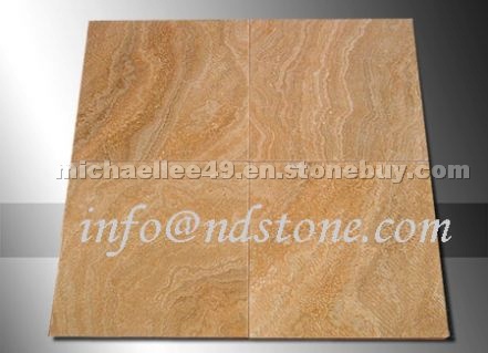 Wooden Yellow Marble Tile