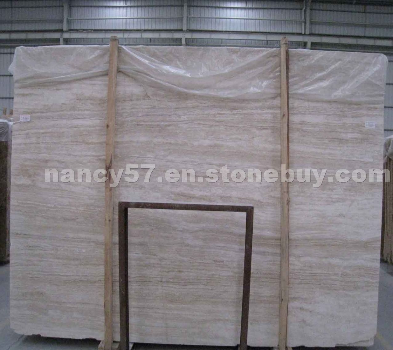 Super white travertine