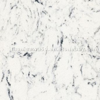 White Manmade Marble with Natural Vein - BM0902
