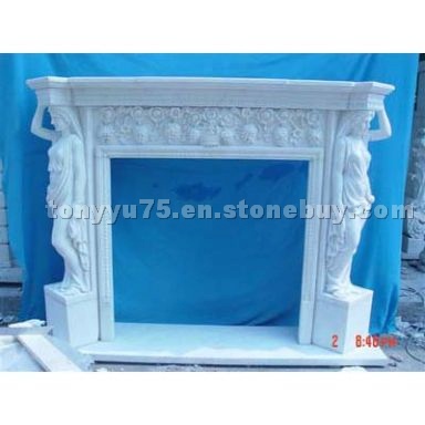 marble fireplace