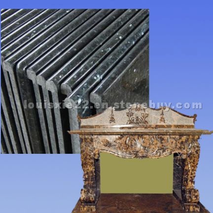 Granite fireplace