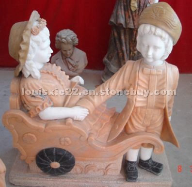 yellow person sculpture