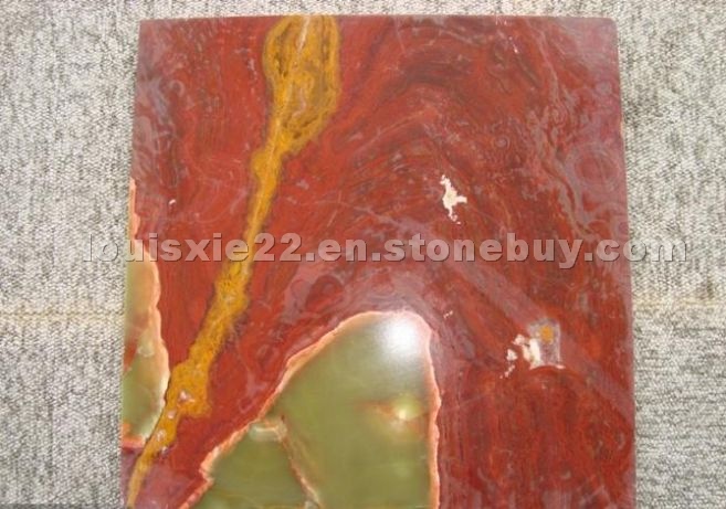 Red onyx tile