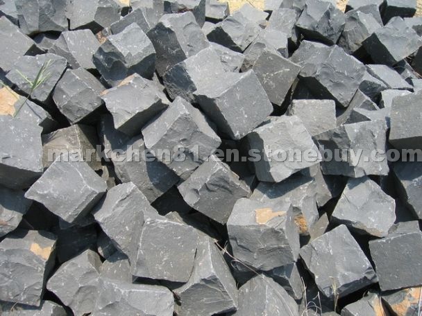 black basalt cobble stone black basalt cobble stone