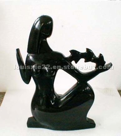 Black Granite Sculpture