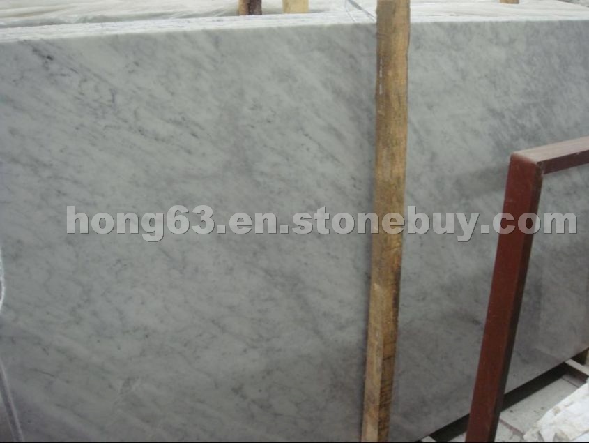 Bianco Carrara marble slabs