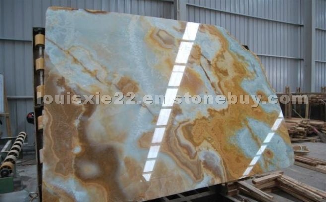 Blue onyx slab