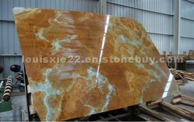 Blue onyx slab