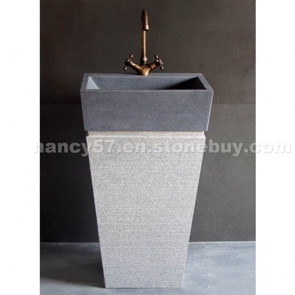 G654 Granite Pedestal Sink, Basin