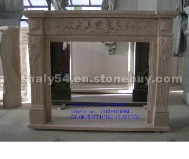 Botticino Classico fireplace