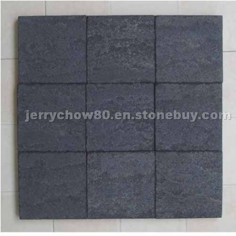 black basalt tiles , granite paving stone