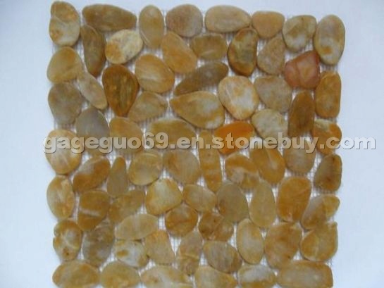 Decorative pebble mosaic