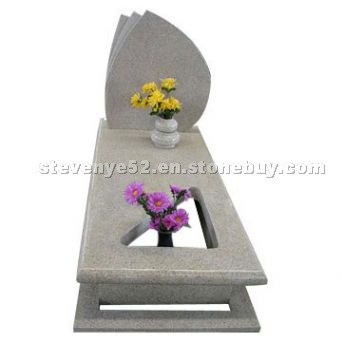 Sunset gold granite tombstone