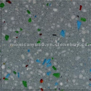 Steel Grey Composite Marble with Chips - BM0814