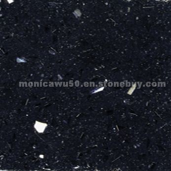 Black Crystal Manmade Marble - BM0911